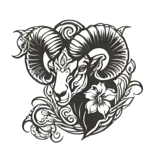Ram And Iris Flower