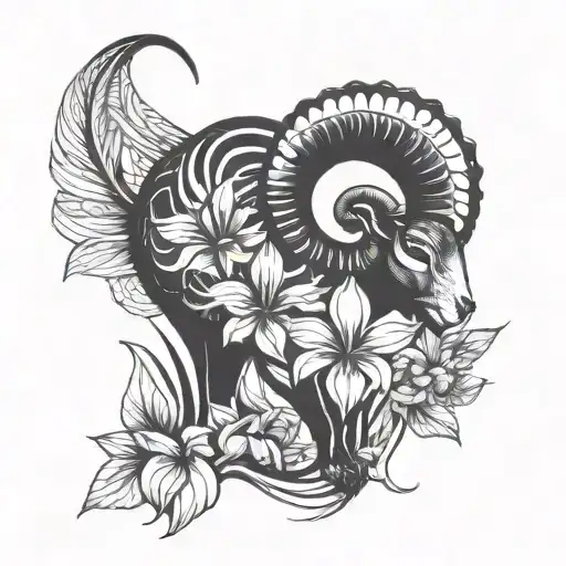 Ram And Iris Flower