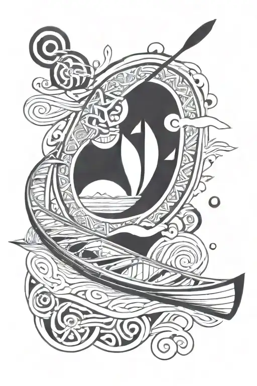 Canoe Floating