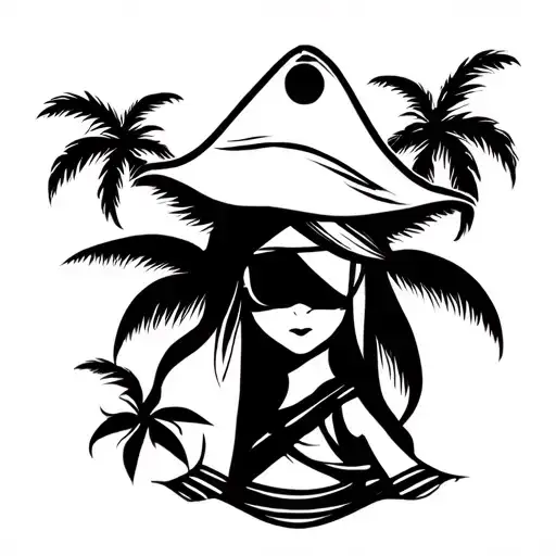 Palm Tree Pirate Girl