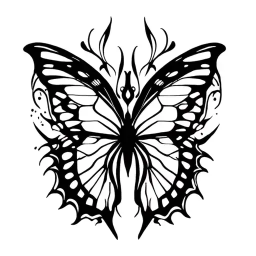 Ghost Butterflies Intertwined