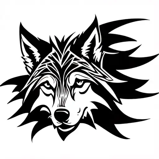 Wolf Tribal Patterns