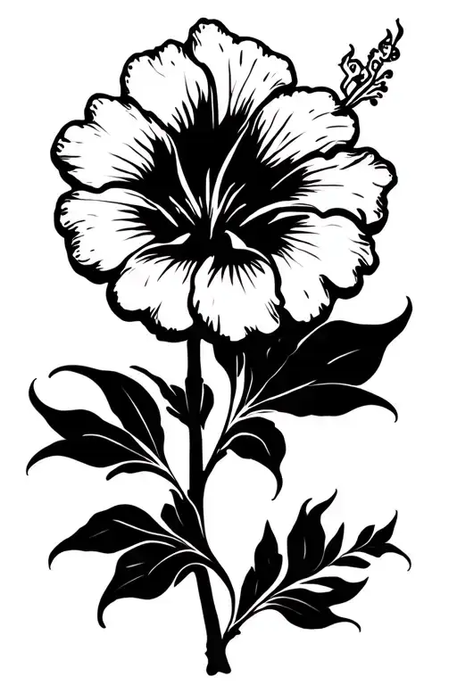 Spider Web Hibiscus Flower With Cheetah Prints