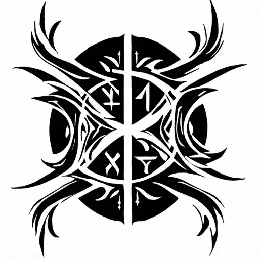 Norse Runes Leg Sleeve