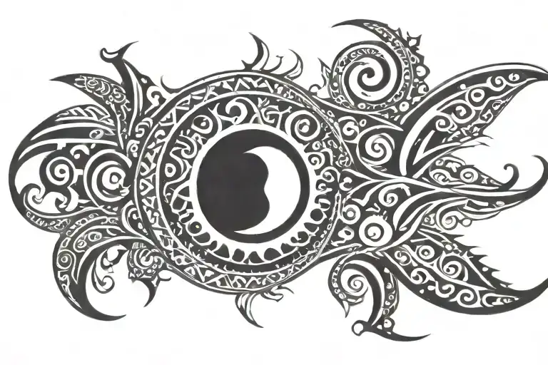 Crecent Moon Tramp Stamp