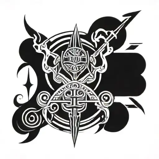 Brother Gemini Tattoo Men Strength And Mind Thinking Intelligence Power