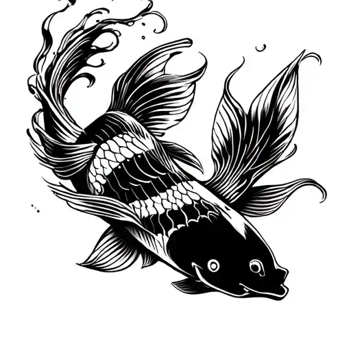 Koi Fish Jumping