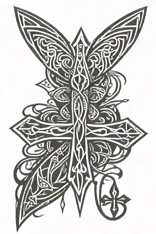 Ankh Symbol Intertwined