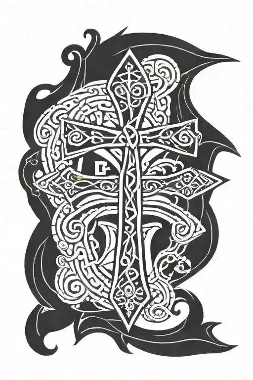 Ankh Symbol Intertwined