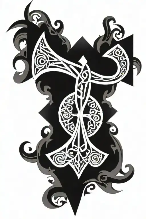 Ankh Symbol Incorporated Within Its Intricate Design