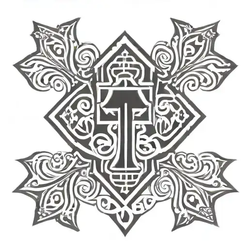 Nail Cross Surrounded