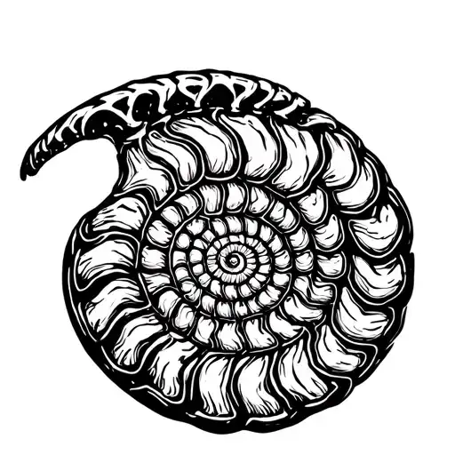 Ammonite Fossil Skeleton