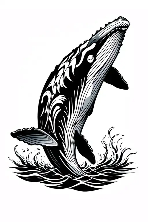 Humpback Whale Swimming