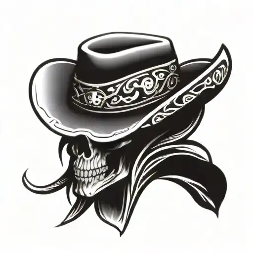 Skeleton Cowboy Hat