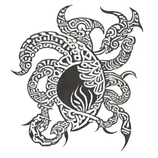 Scorpio And Ox Head Mixed