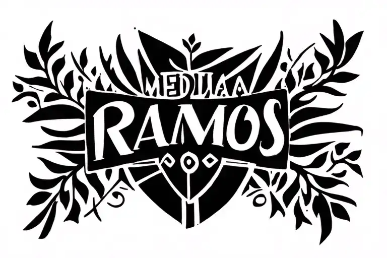 Mexican Tattoo Inspiration With The Names Medina Ramos