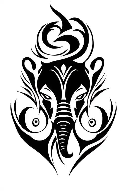 Sri Lankan Elephant Face