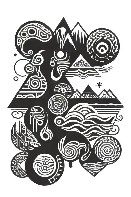 Maori Mole Earth Air Sea Mountain