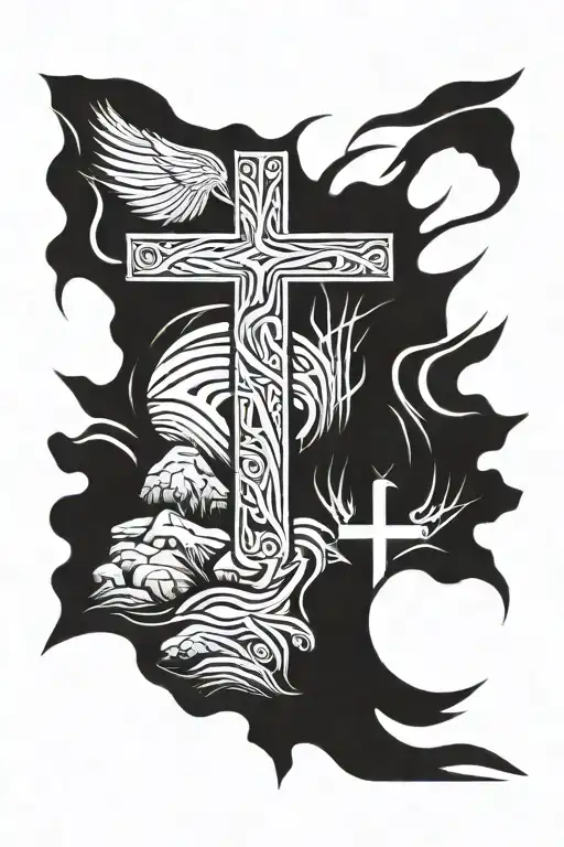 The Empty Tomb And A Cross