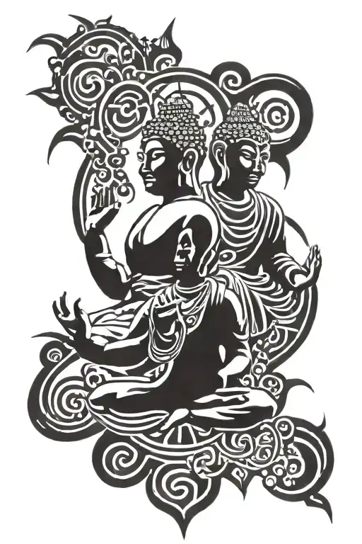 Budda And Shiv Balance Of Good