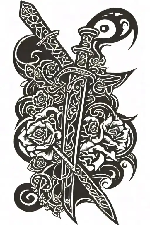 Sword With Flowers
