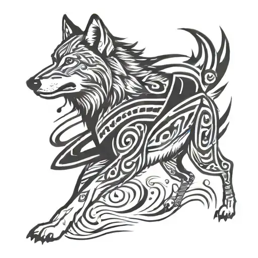 Running Wolf Running