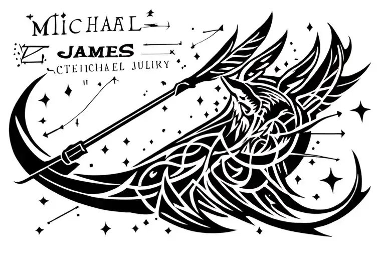 Sagittarius Constellation With Name Michael James