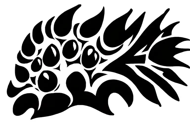 Paw Print Engraved