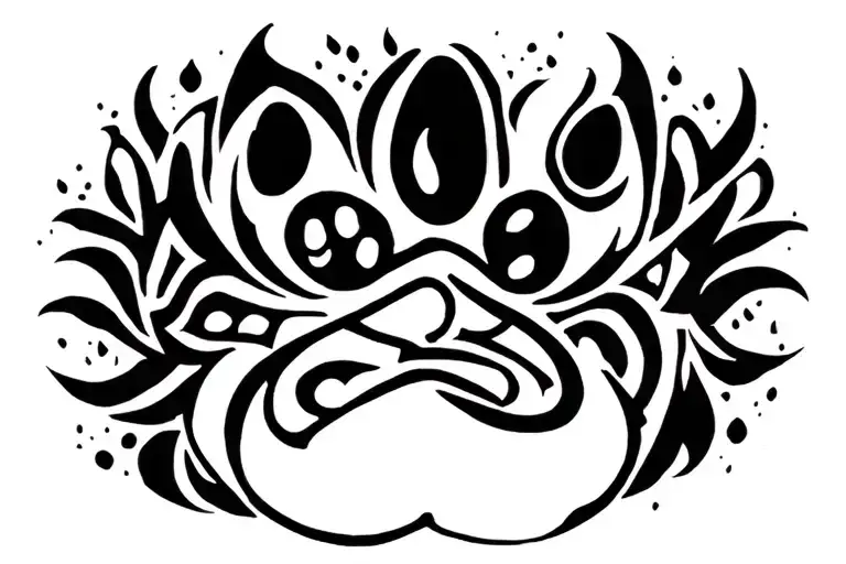 Paw Print Engraved