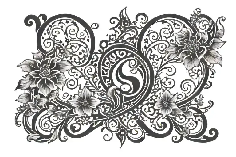 Keyhole On A Vine With Flowers