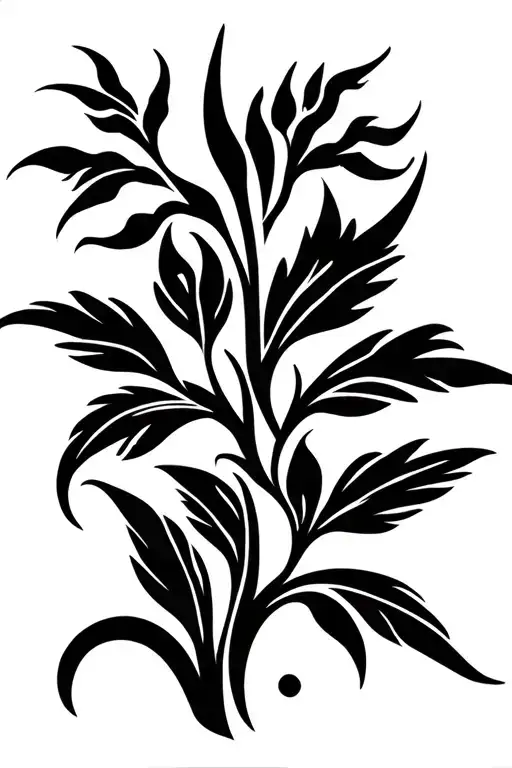 Branch Of Lys Flower