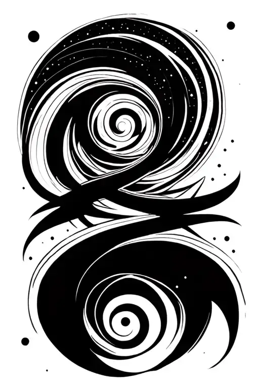 Fibonacci Spiral With Cosmic