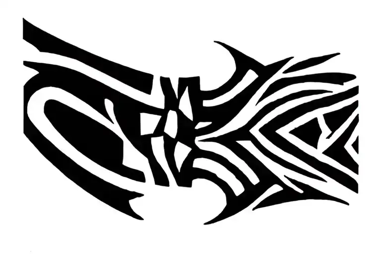 Native American Tribal Wristband Tatto