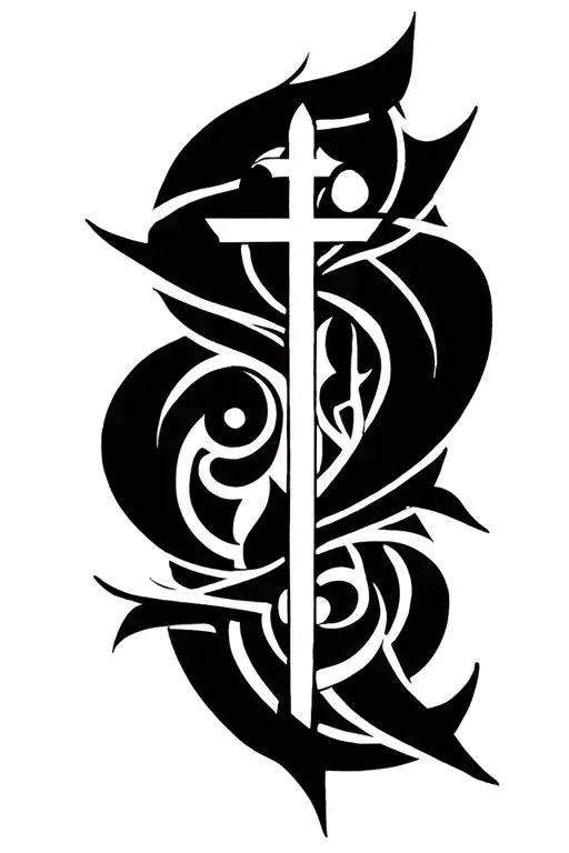 Catholic Inspired Tattoo Featuring