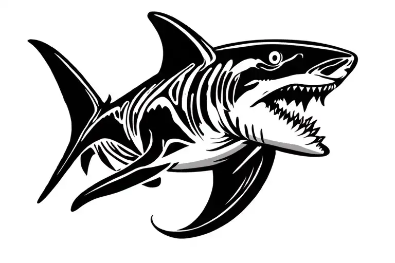 Shark Swimming Gracefully