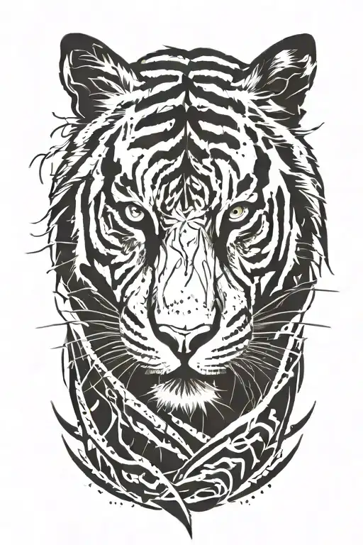 Just A Tiger Scratch Mark Nothing Else