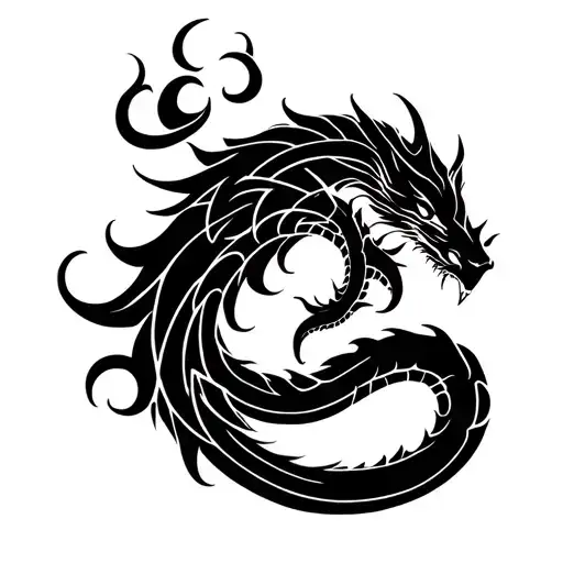 Jormungandr Coiling Its Tail