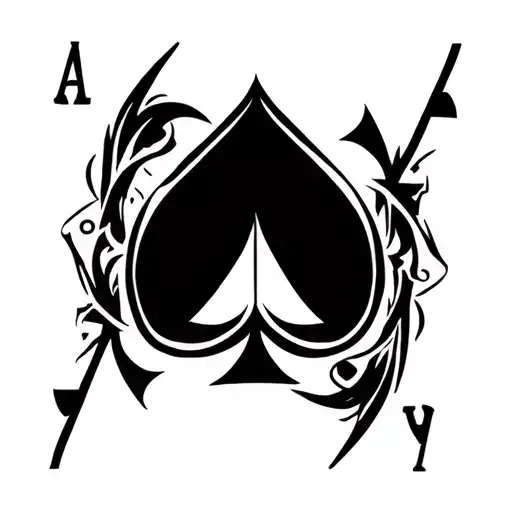 Thunder Logo With Ace Of Spades