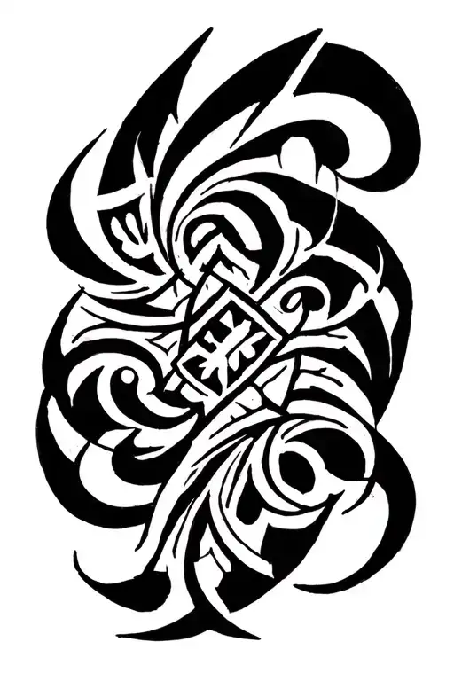 Slavic Style Tattoo Sketch