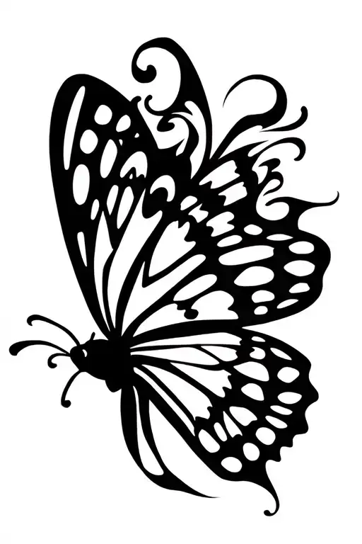 Butterfly Flying