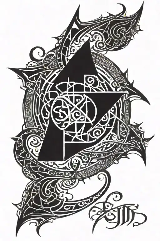 Elvish Script Surrounded By Numenorian Artwork Combining Elements