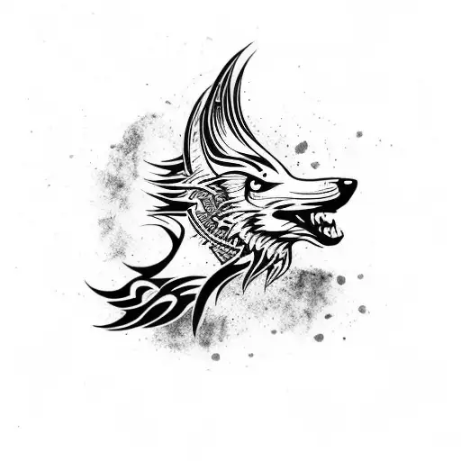 Tribal Wolf