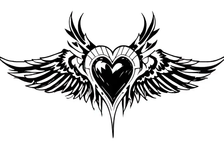 Cybernetic Navel Winged Heart