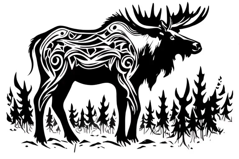 Moose Standing