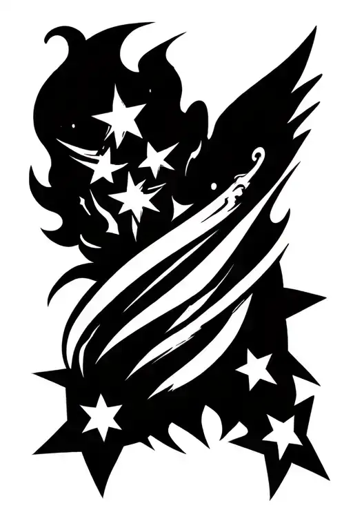 Liberty Torch With Stars