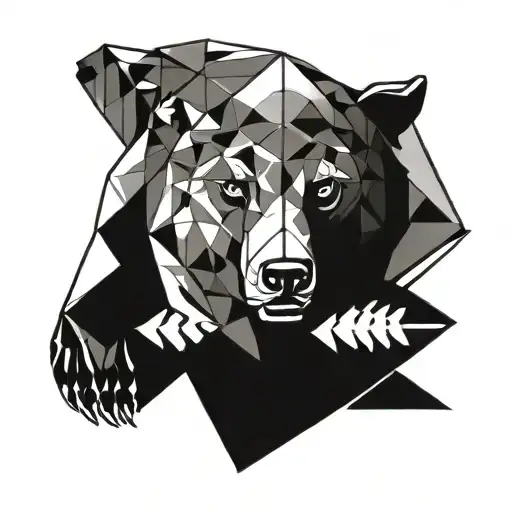 Bear And Hawk Geometric