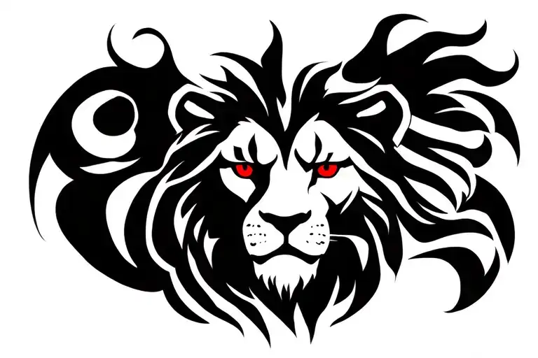 Lion Of Judah With Red Eyes