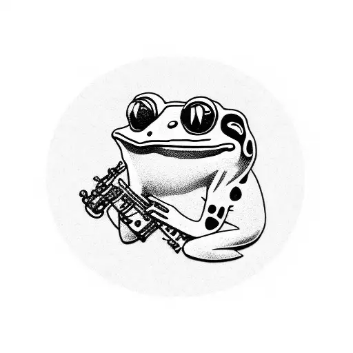 Frog Playing Clarinet