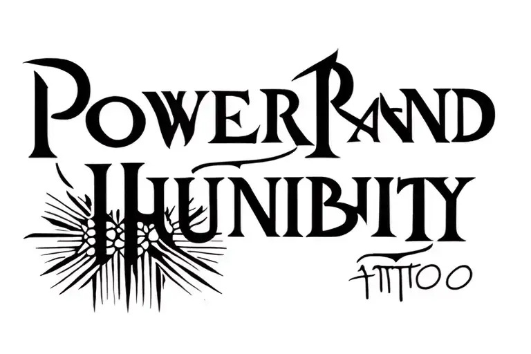 Powerand Humility Minimalist