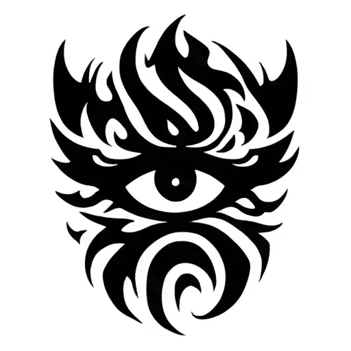 Devil's Forest Eyes Looking Straight